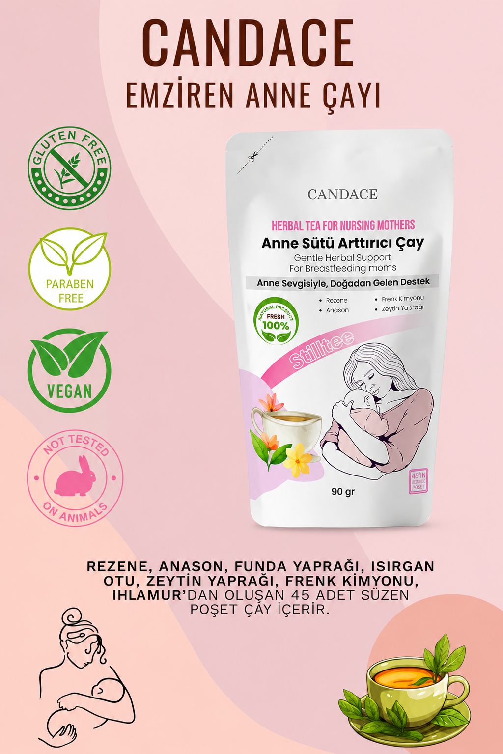 Anne Sütü Arttırıcı Bitki Çayı